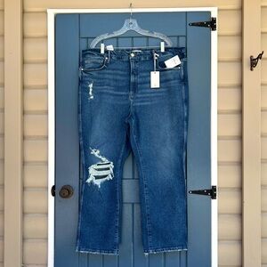 Good American - Good Curve Straight Jeans High Waist Distressed Women’s Size 20